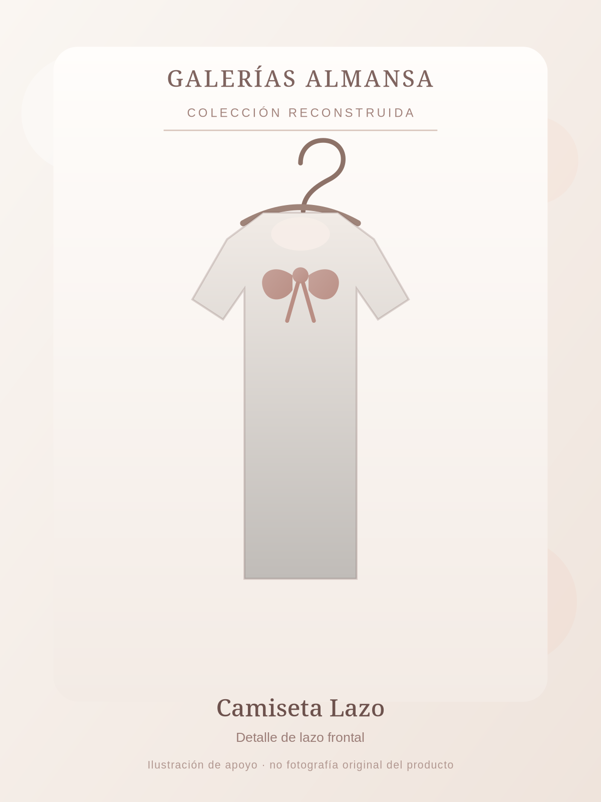 Ilustración de estilo de camiseta lazo