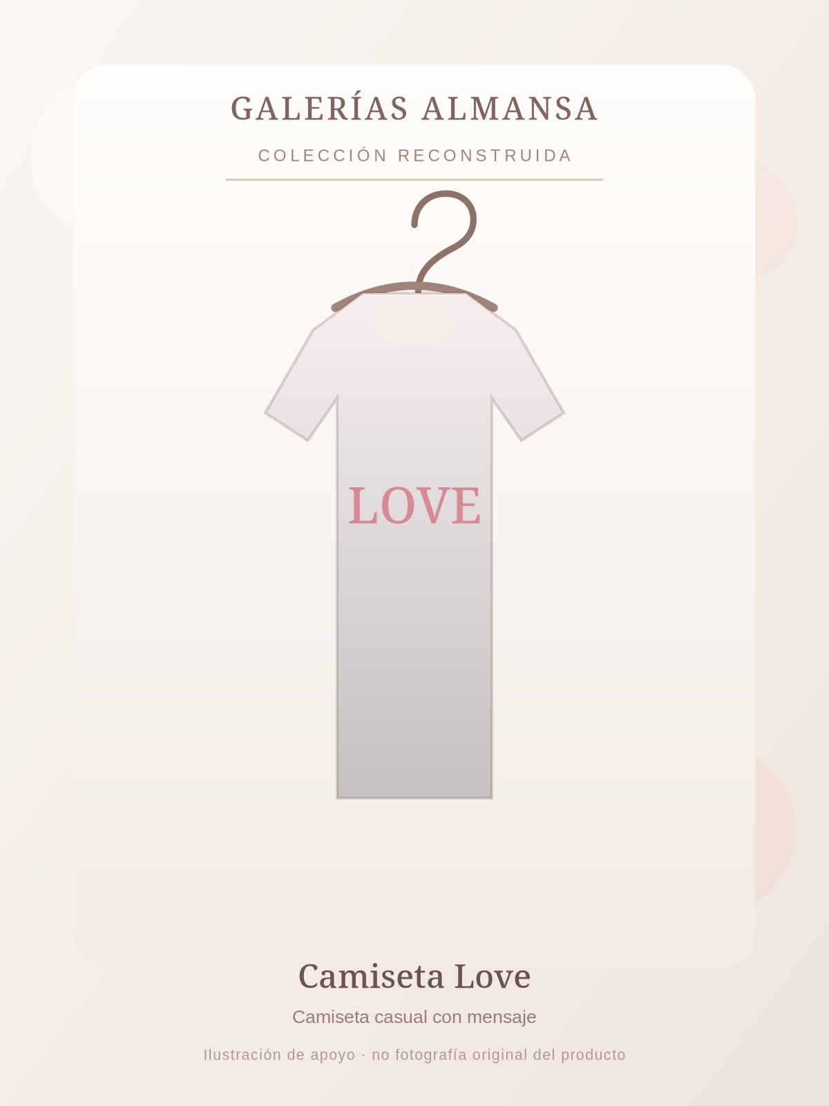 Ilustración de estilo de camiseta love